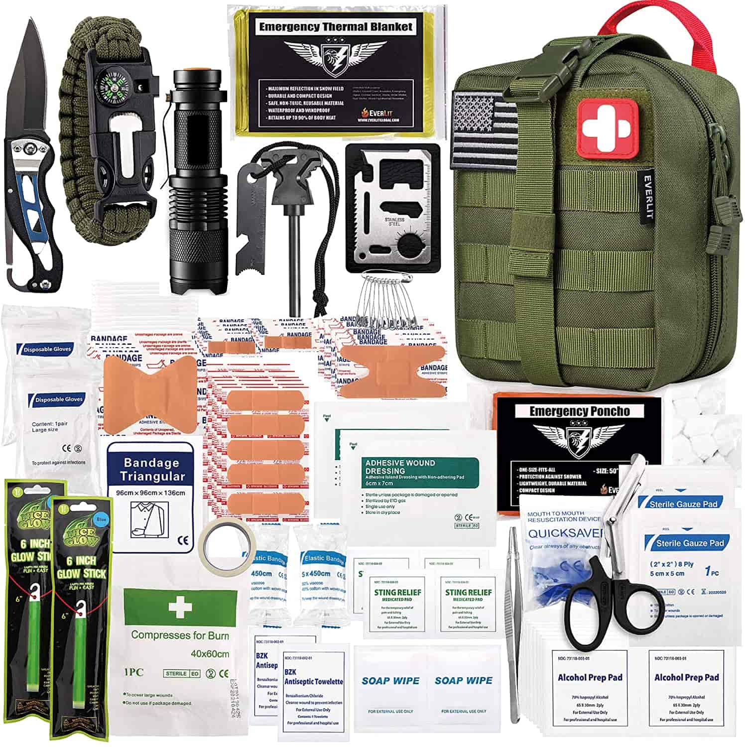 Green Survival First Aid Kit Berisi 250 Buah First Aid Kit