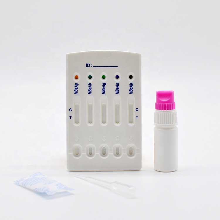 Virus Hepatitis B Hbv 5 In 1 Rapid Test Panel Combo Test